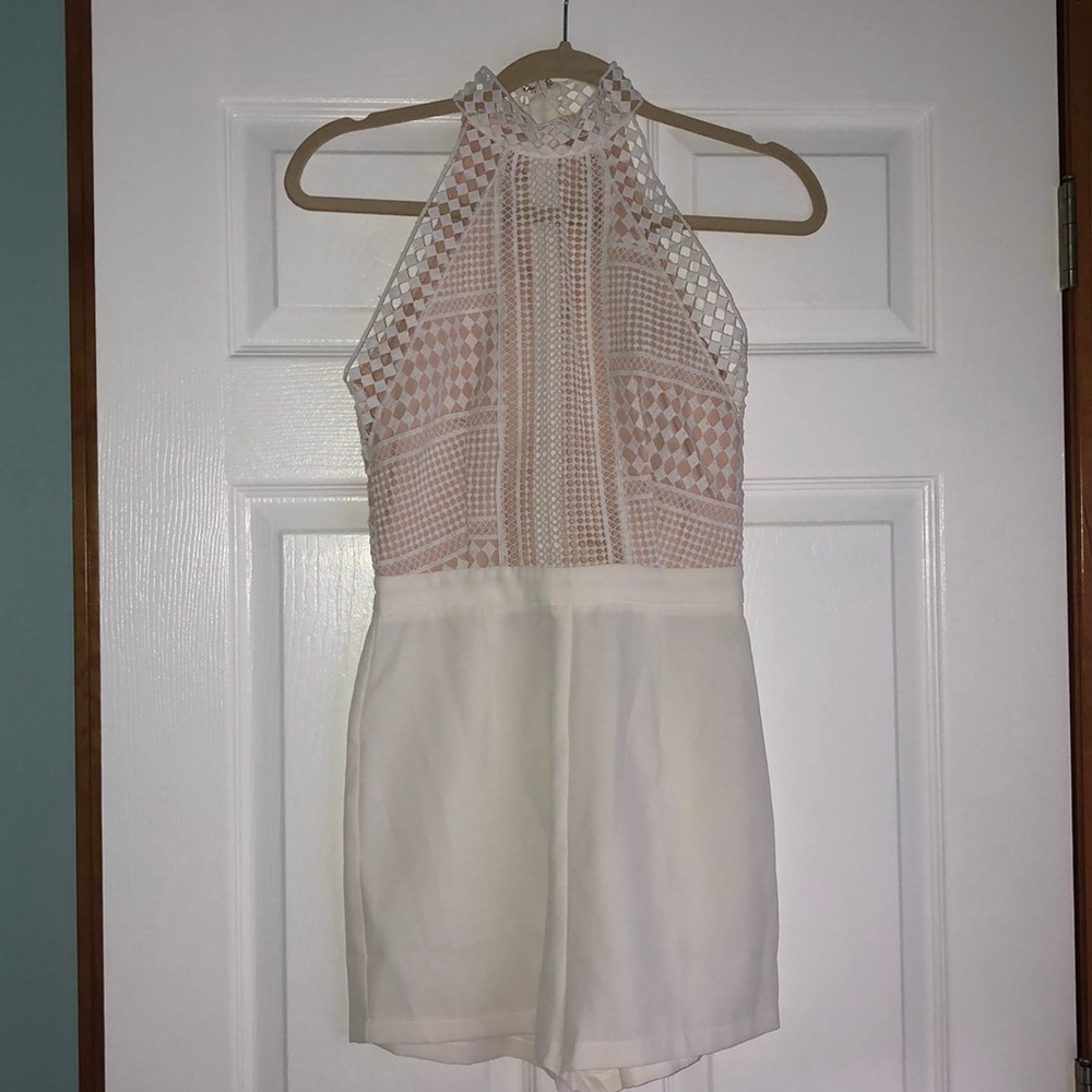 White romper NWT